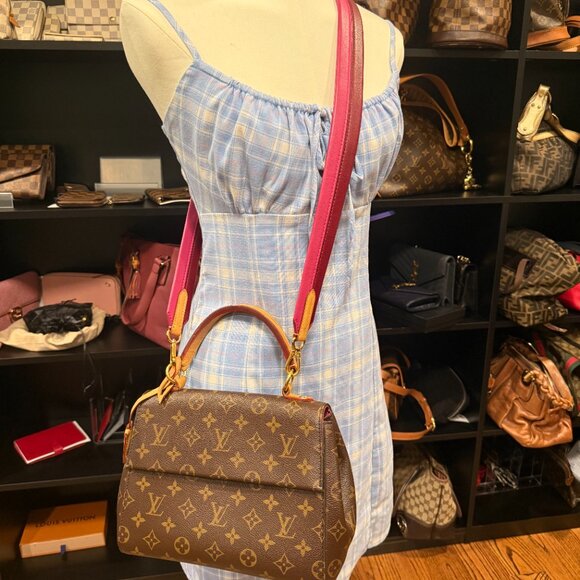 Louis Vuitton Monogram Cluny BB Bordeaux X Fuchsia - Picture 2 of 13